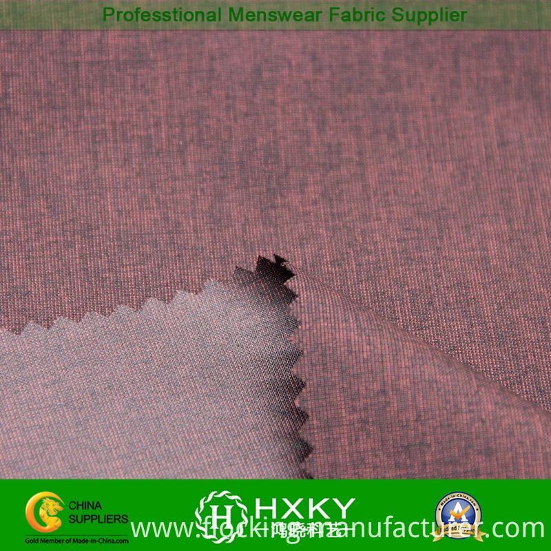Cross Stripe Cationic Polyester Fabric for Men's Garment